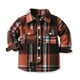 thumbnail image 2 of Gibobby Abrigos de invierno para niños y niñasNiños Bebé Unisex Otoño Invierno Plaid Tops Camisa De Manga Larga Abrigo Chaqueta Cardigan Ropa(Marrón, 0-6 Meses), 2 of 3