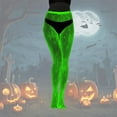 thumbnail image 2 of Glow In The Dark Fishnet Stockings With Striped Luminous Pattern Sheer Hollow Out Tights For Women Night Party Wear, 2 of 4