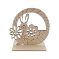 thumbnail image 2 of Ympkerial Wooden Bunny Unfinished Cutouts for Adult DIY Craft Projects Spring and Easter Paintable Rabbit Wood Decor 4.5 Inch x 4 Inch, 2 of 9