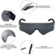 thumbnail image 2 of Gafas de sol Y2K sin marco (blanco y negro), 2 gafas de sol envolventes para hombre y mujer, gafas de sol sin marco de moda, gafas de sol para bicicleta al aire libre con protección UV400, 2 of 4