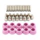 thumbnail image 1 of Juego de 40 piezas de kit de máquina de corte por plasma, kit de cubierta protectora de boquilla de electrodo adecuado para AG60 SG rosa, rosa, 1 of 5