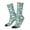 White, variant on Dino Christmas Adventure Snowy Blue Crew Socks for Men & Women, Breathable Casual Athletic Ankle Socks