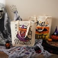 thumbnail image 4 of Joyfy 3 Pcs 13.75" Halloween Trick or Treat Bags with Handles, Reusable Canvas Gift Bag for Party Favor Supplies,Halloween Bags for Kids, 4 of 7