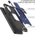 thumbnail image 4 of for Galaxy S21 Case, S21 Case with Self Healing Flexible TPU Screen Protector [2 Pack], Military Grade Double Shockproof with Kickstand Protective Case for Samsung Galaxy S21 5G-Blue, 4 of 13