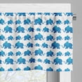 thumbnail image 5 of Ambesonne Animal Valance & Curtain, Blue Animal Theme, 55"x24", Blue White, 5 of 6