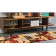 thumbnail image 4 of Unique Loom Barista Collection Modern Circles Rustic Warm Rug_COF010, 2' 2" x 6' Runner, Multi/Beige, 4 of 10