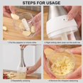 thumbnail image 5 of Stainless Steel Vegetable Food Chopper - Manual Hand Chopper for Onions, Garlic, and More, 5 of 5