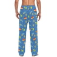 thumbnail image 4 of FORMRS Mens Pajama Pants with Pockets Soft Cotton Sleepwear Lounge Bottoms, Sizes S-2XL, Blue Cartoon Galaxy, 4 of 7