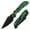 Jade, variant on Tenable Fenrir Folding Pocket Knives Blackwash D2 Blade,Made G10 with Green Misty Mountain Inspired Pattern Handle,B1034H12