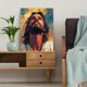 thumbnail image 5 of Qisvanset Framed Canvas Wall Art, 12x16 Inch Jesus Way Baptism Religious Portrait Wall Print, 5 of 5