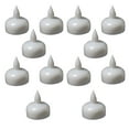 thumbnail image 3 of Lámpara de vela flotante LED de 12 piezas, luz de vela flotante impermeable, lámpara de vela decorativa para bañera de spa (intermitente blanco cálido), 3 of 4