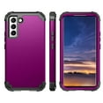 thumbnail image 4 of Samsung Galaxy S22+ 5G Case, Galaxy S22 Plus 6.6 inch Case, Dteck Heavy Hybrid Rugged Shockproof Case, Support Wireless Charging, 3 in 1 Full Protective Cover For Samsung Galaxy S22+ 5G,Purple, 4 of 7