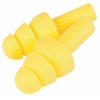 3M Flanged Ear Plugs, 25 dB Noise Reduction Rating NRR, Uncorded, M, Yellow, PK 100 - 340-4003