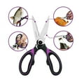 thumbnail image 5 of Premium Kitchen Scissors Multi-Purpose Sharp Blades with Protective Cover for Chicken, Poultry, Fish, Meat, Bones, Vegetables, Herbs, Bottle opener,Nuts Shell Cracker, and BBQ, 5 of 6