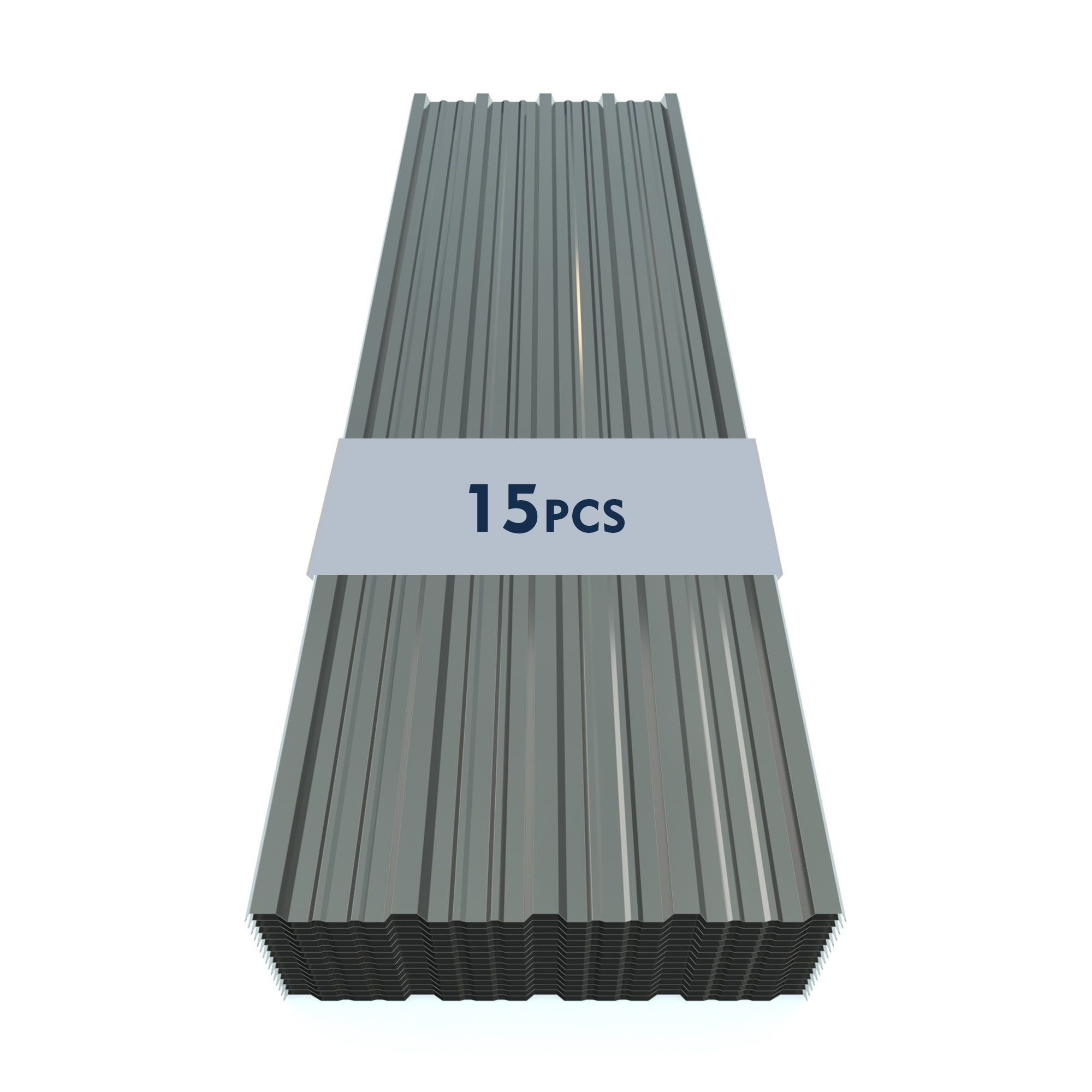 Roof Sheet, Waterproof Galvanized Steel Panel for Outdoor Garden Shelter Construction, Grey