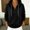 Black, variant on Womens Sweatshirts Oversized Relaxed Fit Pullover Hoodies,Oversized Drop Shoulder Partial Snap Button Henley Neck Hooded Sweatshirt Jacket White L
