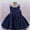 Navy, variant on Lilgiuy Infant Girls Summer Dress Sleeveless Satin Lovely Bowknot Skirt for Piano Dance Performance Gown Summer Sales