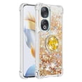 thumbnail image 2 of Funda para Honor 90 5G con Brillo Líquido Flotante, Purpurina, Parachoques y Anillo Giratorio Soporte, 2 of 5