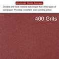 thumbnail image 4 of Uxcell 100 Packs 400 Grits 80mm Aluminum Oxide Triangular Hook & Loop Sandpapers Sanding Pads, 4 of 6