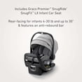 thumbnail image 4 of Sistema de viaje Graco Premier Merge, combo de asiento para automóvil para cochecito, incluye asiento para automóvil infantil SnugRide SnugFit 35 LX, Midtown, 4 of 5