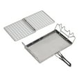 thumbnail image 4 of Portable Camping Toaster, Foldable 304 Stainless Steel Outdoor Stovetop Toaster for Hiking, Camping Picnic (Compact Storage Design), 4 of 5