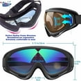 thumbnail image 3 of UV Protection Snowboard Goggles ,UV Cycling Glasses, Outdoor Sports Eyewear for Skiing, Riding and Snow Activities,Cycling Goggles for Men Women Yout, 3 of 3