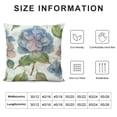thumbnail image 5 of Qinduosi Pillow Covers Pack of Flower Throw Pillow Covers Decoration,Summer Holiday Decor Pillowcase Linen Cushion Case for Home Sofa Couch Outdoor White, 5 of 5