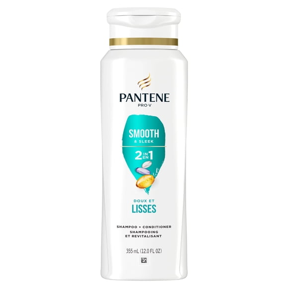 PANTENE PRO-V Smooth & Sleek 2in1 Shampoo and Conditioner, 355mL