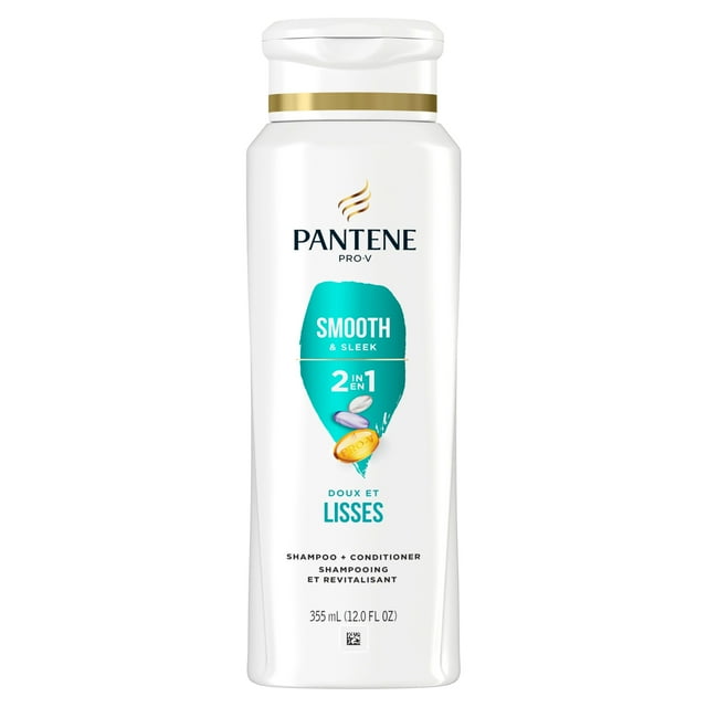 PANTENE PRO-V Smooth & Sleek 2in1 Shampoo and Conditioner, 355mL