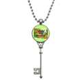 thumbnail image 1 of Bulles Colorées Célébration Pendentif de Pâques Collier Vintage Clé en Argent Bijou, 1 of 3