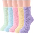 thumbnail image 2 of Femmes Chaussettes Hiver Chaud Confortable Doux pour Intérieur 5 Paires, 2 of 2