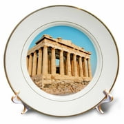 3dRose Parthenon, Ancient Architecture, Acropolis, Athens, Greece - EU12 PRI0107 - Prisma, Porcelain Plate, 8-inch