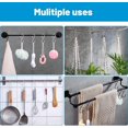 thumbnail image 3 of Minzimin 10/20 Pcs S Hooks for Hanging, Heavy Duty S Shaped Hooks Silver, Kitchen Hooks, S Hanger Hooks for Plants, Pots, Towels and Bags, with Safety Buckle Design, 3.5 Inch, 3 of 7