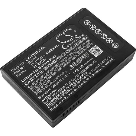 Replacement Battery for Sumitomo TYPE-72 TYPE-82 TYPE-Q102 PN:BU-16 6400mAh