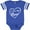 Football Blue and White, variant on Inktastic I Love My Nana in White Chalk Heart Boys or Girls Baby Bodysuit