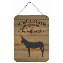 Caroline's Treasures CK6799DS1216 Catalan Donkey Welcome Wall or Door Hanging Prints, 12x16, multicolor