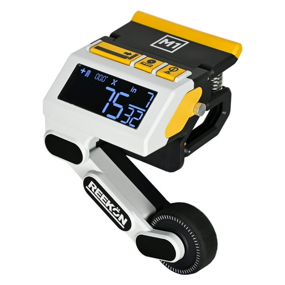 REEKON M1 Caliber Measuring Tool for Miter, Chop, and Band Saws – Eliminates Need to Measure & Mark Materials, Reduces Cut Time and Increases Safety, Measures Flat & Round Materials
