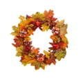 thumbnail image 3 of Corona de otoño para puerta delantera, adorno hecho a mano, multifuncional, artificial, de calabaza, para Halloween, para exteriores e interiores, 35, 3 of 8