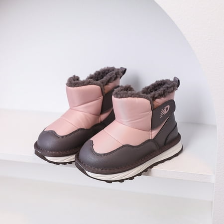 

Kids Winter Cotton Boots Fashion Water Repellent Non-Slip Thermal Comfortable Velcro Toddler Sneakers