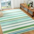 thumbnail image 2 of FULIE 5'x8'Boho Area Rugs Living Room Rugs Non-Slip Carpet Rug,Green, 2 of 7