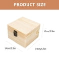 thumbnail image 2 of OULII Light Yellow Unfinished Wooden Storage Box Synthetic Material for Home Office Use Durable Stackable Design 8.5x6.5x4.5 inches, 2 of 7