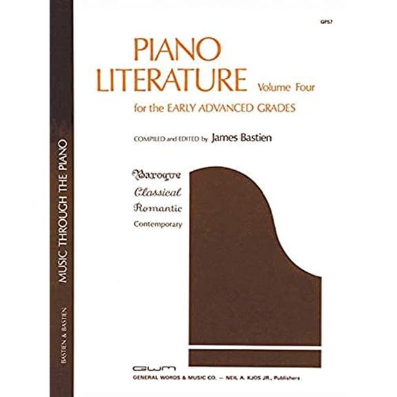 Pre-Owned GP57 - Piano Literature - Volume 4 - Bastien, 9780849760549, 0849760542, Paperback, First Edition edition