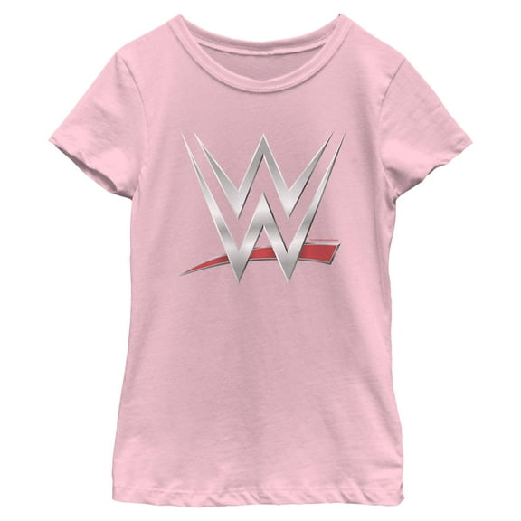 Girls WWE Chrome Logo T Shirt