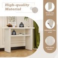 thumbnail image 3 of Euroco 47.8" Modern Console Table, Wooden Sofa Table Narrow Entryway Table with Open Storage Shelf for Entryway, Living Room,Gray Wash, 3 of 6