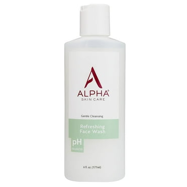 Alpha Skin Care Refreshing Face Wash with Citric AHA Anti-Aging Formula for All Skin Types, 6 fl oz