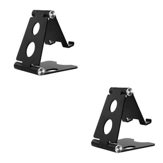 Seitruly Nuevo soporte de soporte de montaje de tableta de aluminio plegable universal para negro 2piezas