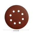 thumbnail image 4 of YIGSECU 5 Inch 8-Hole Sanding Disc Aluminum Oxide Flocking Back Sandpapers for Sanders, 4 of 21