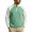 Green, variant on TOUMENY Men Half Zip Sweater Stand Collar Long Sleeve Color Block Casual Loose Pullover Fall Winter Fashion Knit Tops Black L