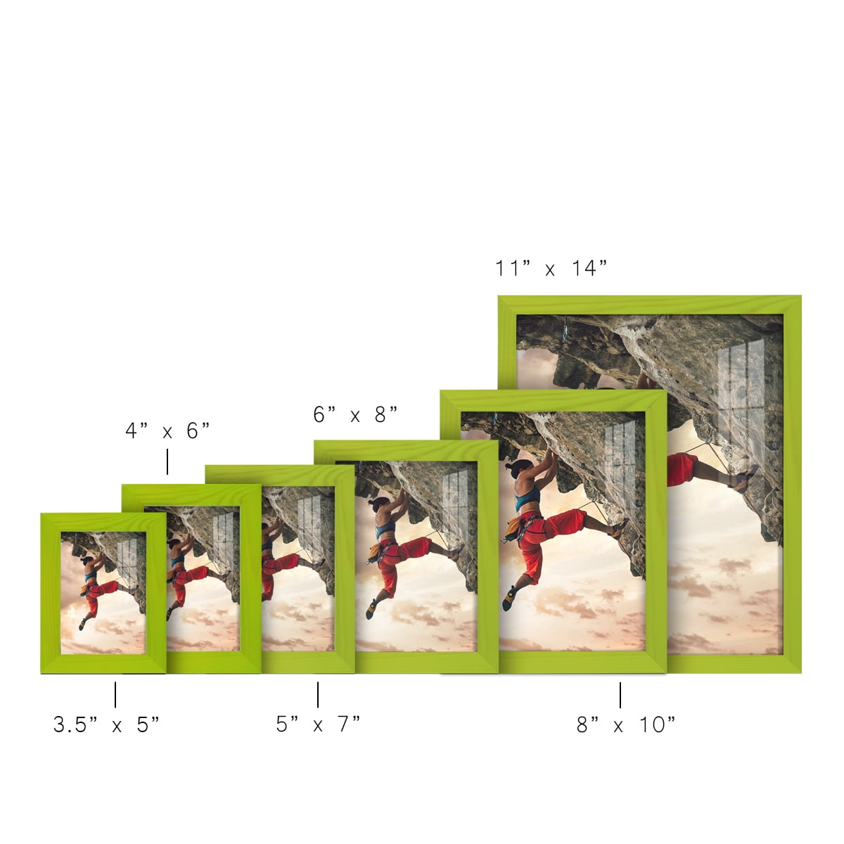 8x10 Wood Grain Picture Frame - Avocado