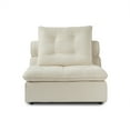 thumbnail image 3 of Sodrens Modular Sectional Sofa Cloud Couch,Modern Oversized Frosted Velvet Sofa,Middle Module,Beige, 3 of 11